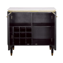 Load image into Gallery viewer, Carlyle Black &amp; Gold Bar Cabinet - Elegant Bars