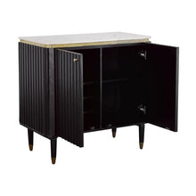 Load image into Gallery viewer, Carlyle Black &amp; Gold Bar Cabinet - Elegant Bars