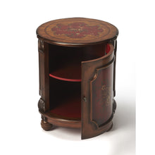 Load image into Gallery viewer, Butler Specialty - Thurmond Red Hand Painted Drum Table - Elegant Bars