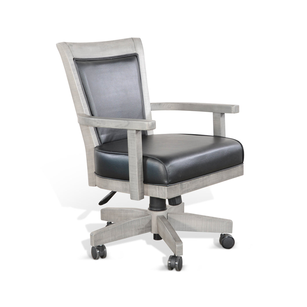 Alpine Grey Swivel Game Chair - Elegant Bars