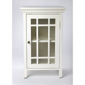 Butler Specialty - Baxter Glossy White Chairside Chest - Elegant Bars