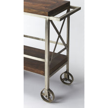 Load image into Gallery viewer, Butler Specialty - Merrill Metal &amp; Wood Bar Cart - Elegant Bars