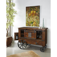 Load image into Gallery viewer, Vintage Warm Brown Mango Bar Cart - Elegant Bars