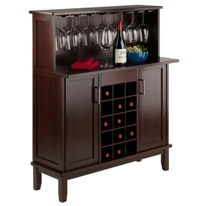 Beynac Wine Bar - Bar Cabinet (Cappuccino) - Elegant Bars