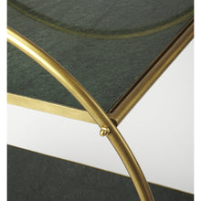 Load image into Gallery viewer, Butler Specialty - Orian Green Marble &amp; Metal Bar Cart - Elegant Bars