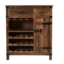 Load image into Gallery viewer, Crossroads Natural Wine Cabinet - Elegant Bars