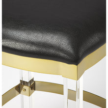 Load image into Gallery viewer, Butler Specialty - Acrylic &amp; Black Leather Counter Stool - Elegant Bars