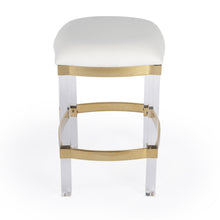 Load image into Gallery viewer, Butler Specialty - Acrylic &amp; Polished Brass Counter Stool - Elegant Bars