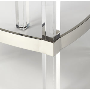Butler Specialty - Acrylic & White Leather Counter Stool - Elegant Bars
