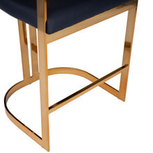 Load image into Gallery viewer, Butler Specialty - Gold &amp; Black Faux Leather Counter Stool - Elegant Bars
