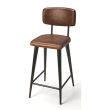 Load image into Gallery viewer, Butler Specialty - Saddle Brown Leather Bar Stool - Elegant Bars