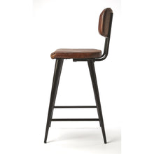 Load image into Gallery viewer, Butler Specialty - Saddle Brown Leather Bar Stool - Elegant Bars
