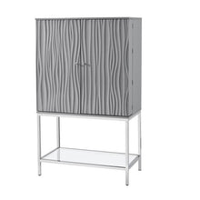 Load image into Gallery viewer, Grey Waves Wine Cabinet - Elegant Bars