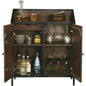 Howard Miller - Rare Vintage Wine & Bar Cabinet - Elegant Bars