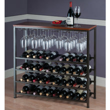Load image into Gallery viewer, Michelle Wine Rack with Glass Hanger - Elegant Bars