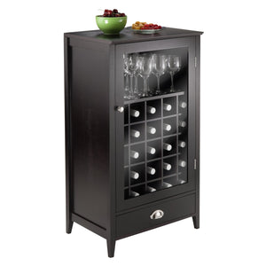Elegant 25-Bottle Capacity Modular Wine Cabinet - Elegant Bars