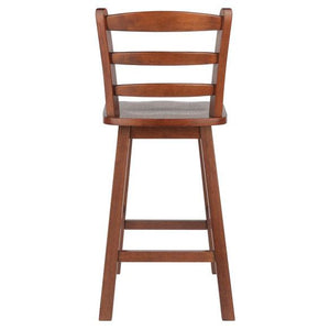 Ladder Back Stool W/ Swivel Seat (Counter & Bar Height) - Elegant Bars