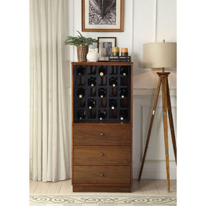 Fiesta Brown Wine Cabinet - Elegant Bars