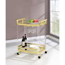 Load image into Gallery viewer, Golden Aerin Bar Cart - Steve Silver Co. - Elegant Bars