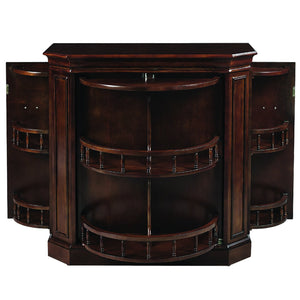 RAM Game Room - Bar Cabinet W/ Spindle - Cappuccino - Elegant Bars