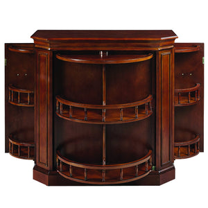 RAM Game Room - Bar Cabinet W/ Spindle - Chestnut - Elegant Bars
