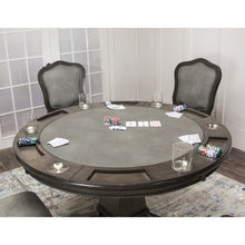 Load image into Gallery viewer, Vegas Dining and Poker Table Set – Gray Wood (5 Piece) - Elegant Bars