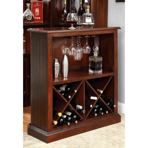 Nema Classic Multi-Storage Bar Unit -  Dark Cherry - Elegant Bars