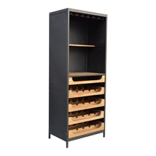 Load image into Gallery viewer, Jeffrey Teak Wine Storage Cabinet - Elegant Bars