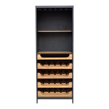 Load image into Gallery viewer, Jeffrey Teak Wine Storage Cabinet - Elegant Bars