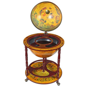Sixteenth-Century Italian Replica Globe Bar Cart - Elegant Bars
