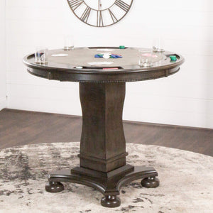 Vegas Counter Height Dining & Game Table 42″ – Gray - Elegant Bars
