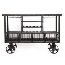 Load image into Gallery viewer, Paxton 60&quot; Iron Home Bar / Bar Trolley - Elegant Bars