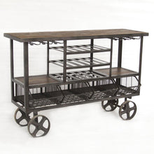 Load image into Gallery viewer, Paxton 60&quot; Iron Home Bar / Bar Trolley - Elegant Bars